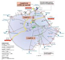 plan de l'agglomération caennaise